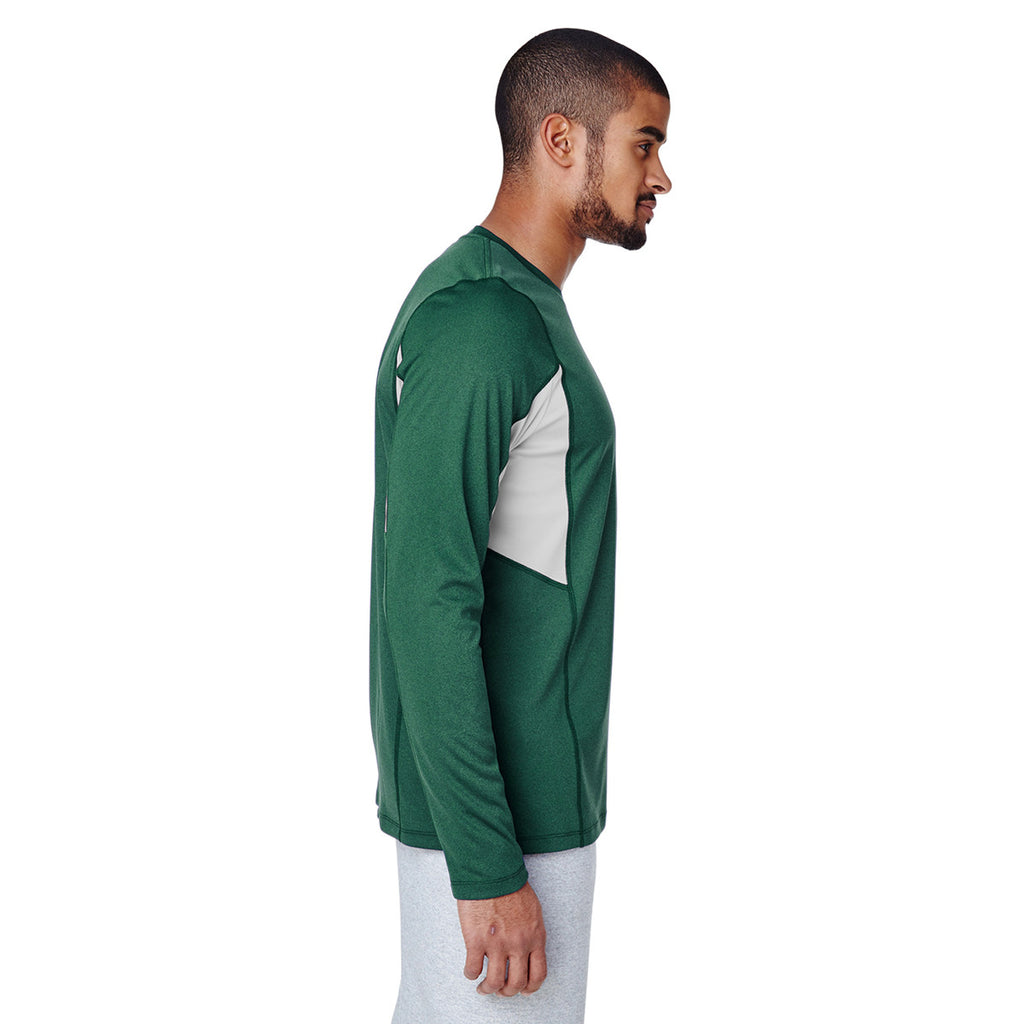 Team 365 Men's Sport Forest Heather Excel Performance Warm-up