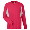 Team 365 Men's Sport Red Heather Excel Performance Warm-up