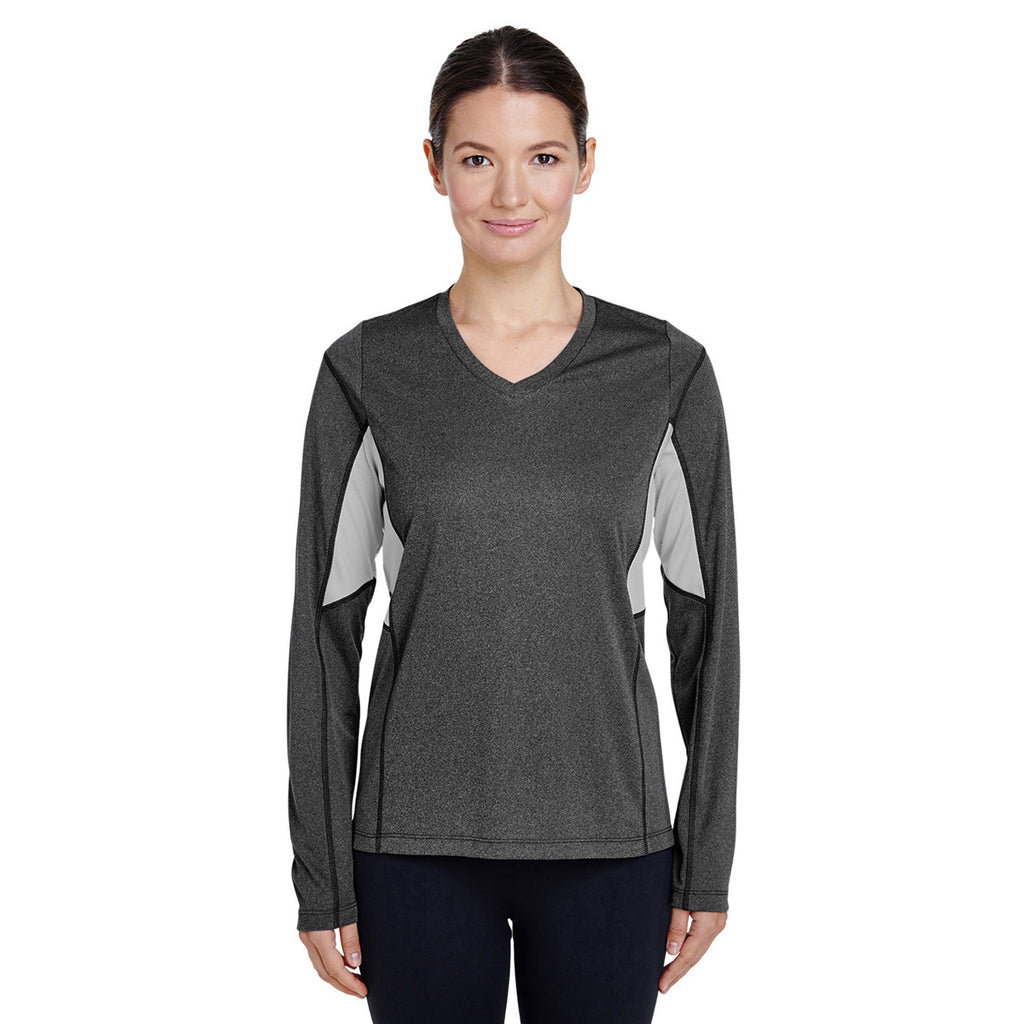 Team 365 Women's Dark Grey Heather Excel Performance Warm-up