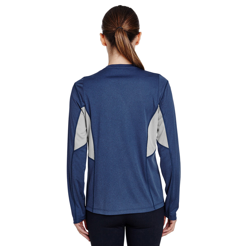 Team 365 Women's Sport Dark Navy Heather Excel Performance Warm-up