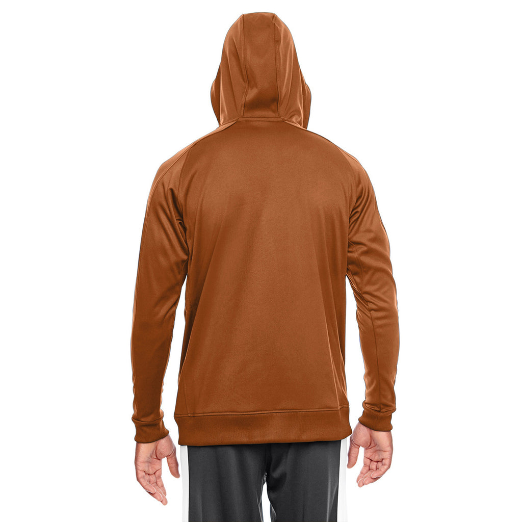 Team 365 Men's Sport Burnt Orange/White Elite Performance Hoodie