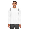 Team 365 Men's White/Sport Graphite Elite Performance Hoodie