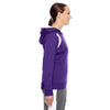 Team 365 Women's Sport Purple/White Elite Performance Hoodie