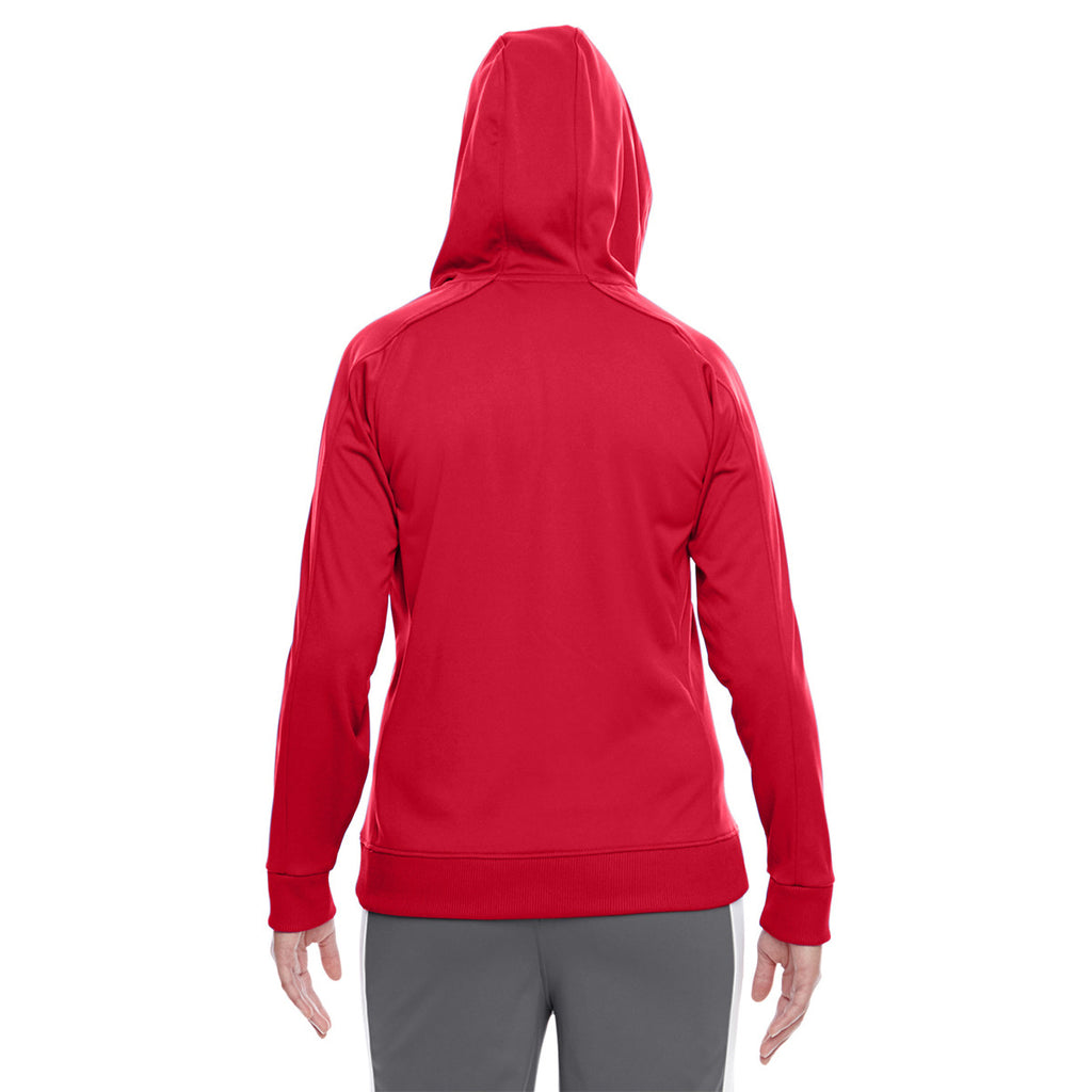 Team 365 Women's Sport Red/White Elite Performance Hoodie