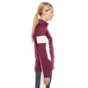 Team 365 Women's Sport Maroon/White Elite Performance Full-Zip