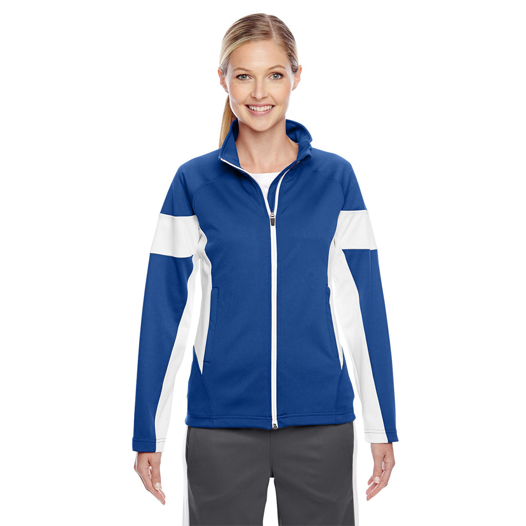 Team 365 Women's Sport Royal/White Elite Performance Full-Zip