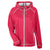 Team 365 Women's Sport Red Heather/Sport Silver Excel Melange Performance Fleece Jacket