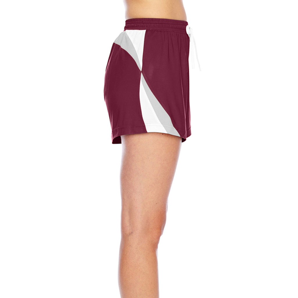 Team 365 Women's Sport Maroon Tournament Short