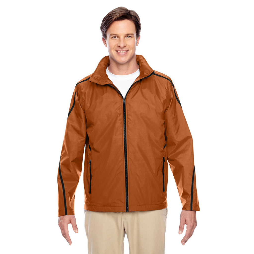 Team 365 Men's Sport Burnt Orange Conquest Jacket with Fleece Lining