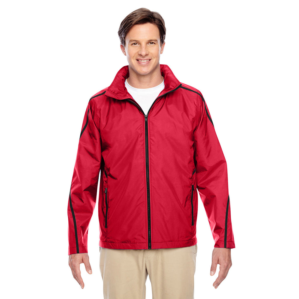 Team 365 Men's Sport Red Conquest Jacket with Fleece Lining