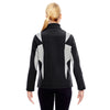 Team 365 Women's Black/Sport Silver Icon Colorblock Soft Shell Jacket