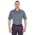 UltraClub Men's Charcoal Platinum Performance Pique Polo with TempControl Technology