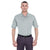 UltraClub Men's Grey Platinum Performance Pique Polo with TempControl Technology