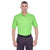 UltraClub Men's Light Green Platinum Performance Pique Polo with TempControl Technology