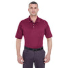 UltraClub Men's Maroon Platinum Performance Pique Polo with TempControl Technology