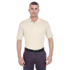 UltraClub Men's Stone Platinum Performance Pique Polo with TempControl Technology