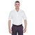 UltraClub Men's White Platinum Performance Pique Polo with TempControl Technology