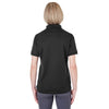 UltraClub Women's Black Platinum Performance Pique Polo with TempControl Technology