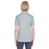 UltraClub Women's Grey Platinum Performance Pique Polo with TempControl Technology