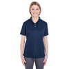 UltraClub Women's Navy Platinum Performance Pique Polo with TempControl Technology