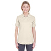 UltraClub Women's Stone Platinum Performance Pique Polo with TempControl Technology