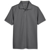 UltraClub Men's Charcoal/Black Cavalry Twill Performance Polo