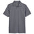 UltraClub Men's Charcoal/Navy Cavalry Twill Performance Polo