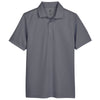 UltraClub Men's Charcoal/Navy Cavalry Twill Performance Polo