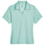 UltraClub Women's White/Jade Cavalry Twill Performance Polo