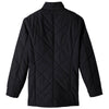 UltraClub Men's Black Dawson Quilted Hacking Jacket