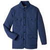 UltraClub Men's Navy Dawson Quilted Hacking Jacket