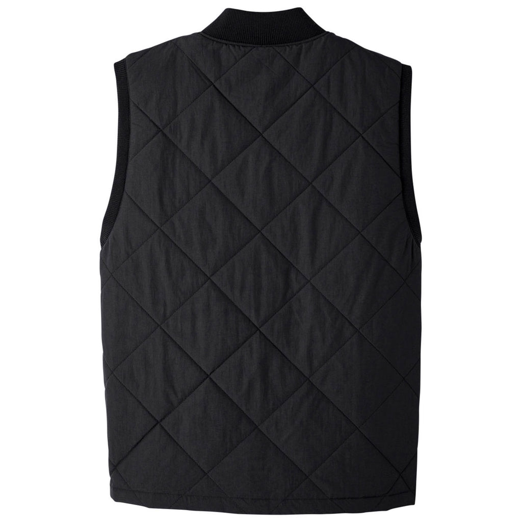 UltraClub Men's Black Dawson Quilted Hacking Vest