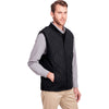 UltraClub Men's Black Dawson Quilted Hacking Vest