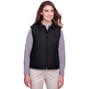 UltraClub Women's Black Dawson Quilted Hacking Vest