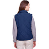 UltraClub Women's Navy Dawson Quilted Hacking Vest