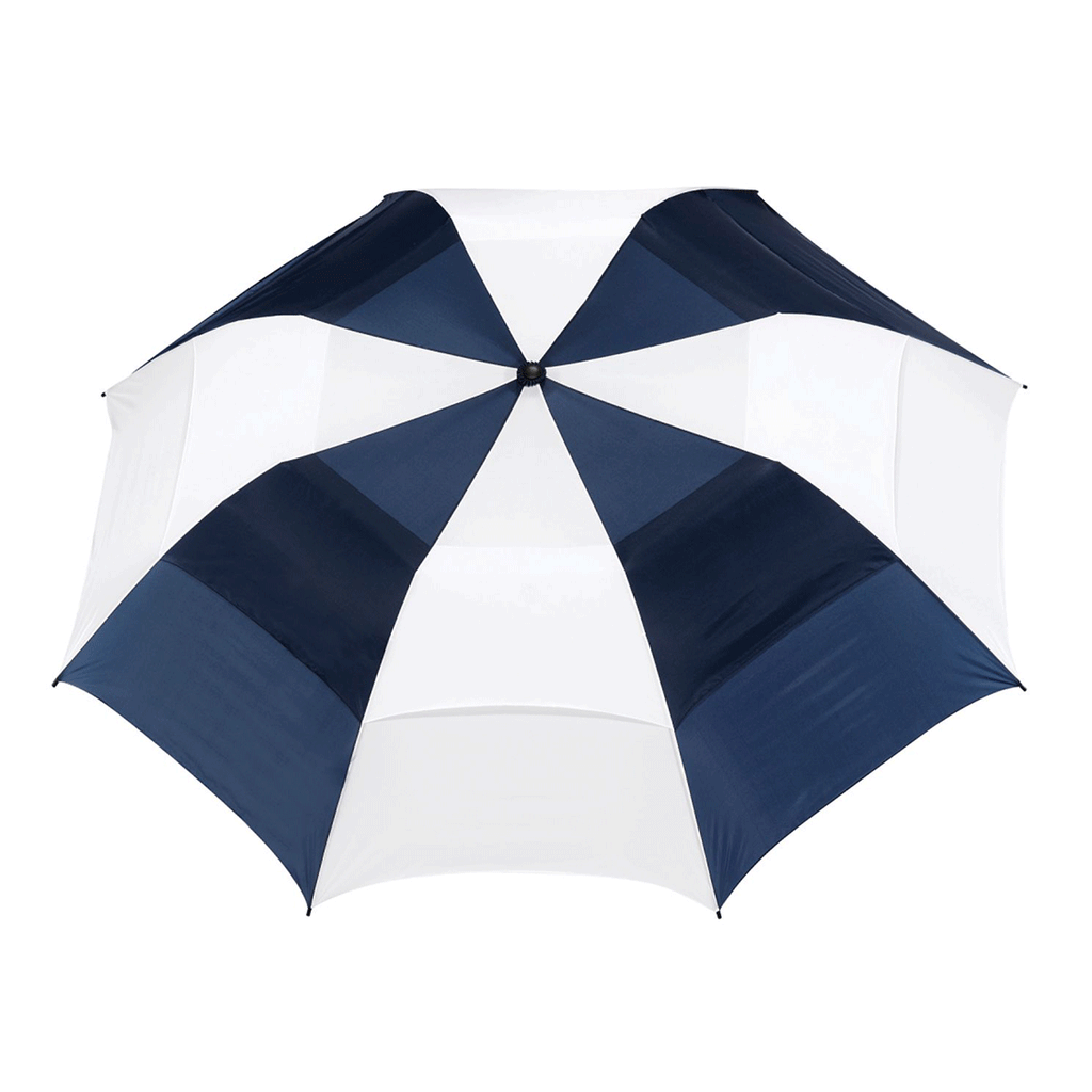 Stromberg Navy/White 58" Vented Auto Open Folding Golf Umbrella