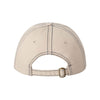 Valucap Stone/Navy Stitch Classic Dad's Cap