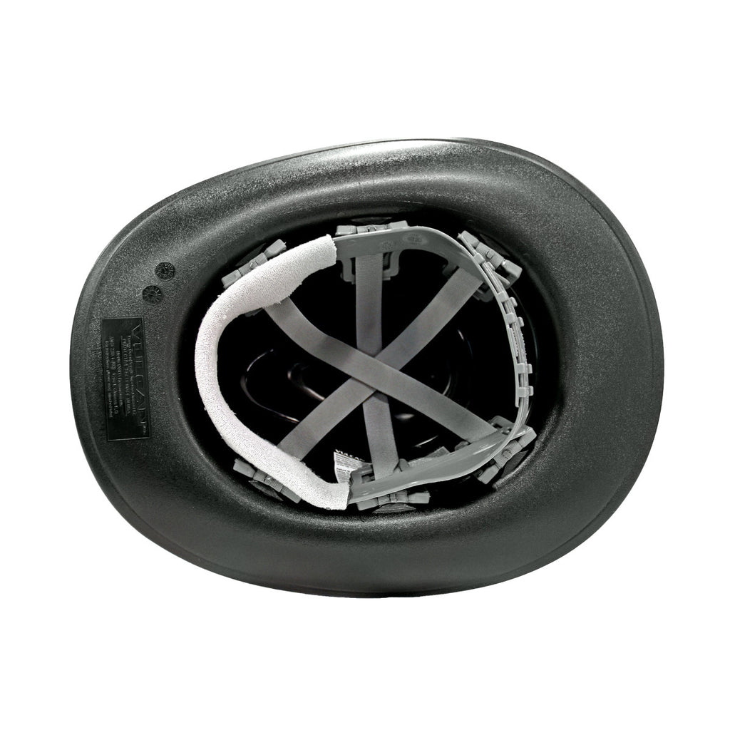 OccuNomix Black Cowboy Style Hard Hat (Squeeze-Lock Suspension)