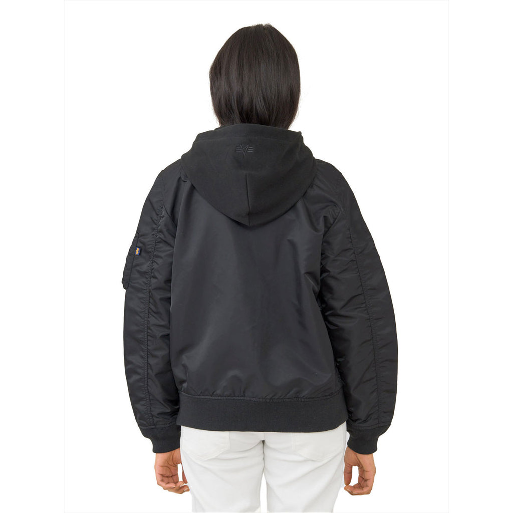 Alpha Industries Women's Black L-2B Natus Flight Jacket