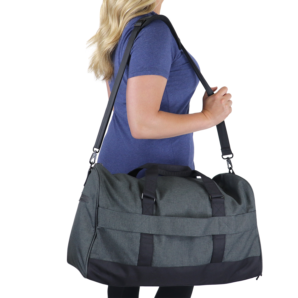 Black weekender duffel online bags