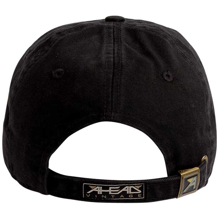 Ahead Black Classic Fit Cloth Slider Strap Cap