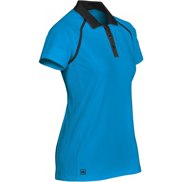 Stormtech Women's Electric Blue/Black Precision Technical Polo