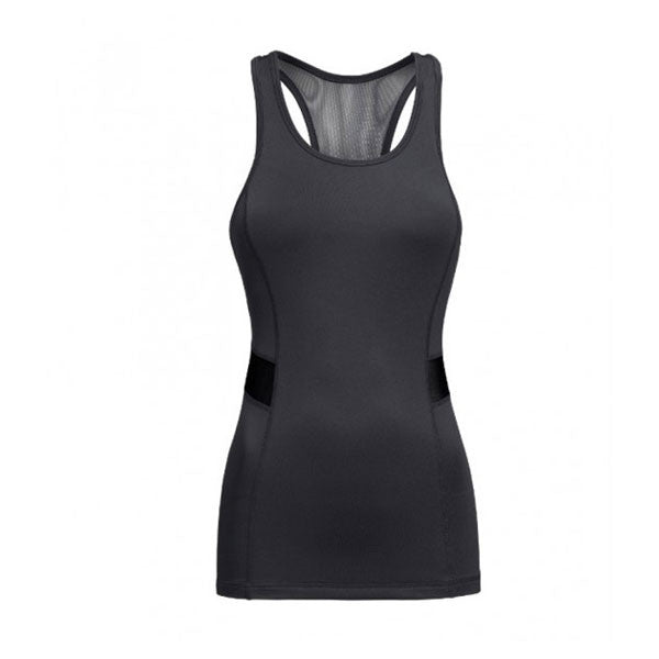 Expert Women's Black Mesh Panel Racerback