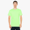 American Apparel Unisex Neon Green 50/50 Short Sleeve Tee