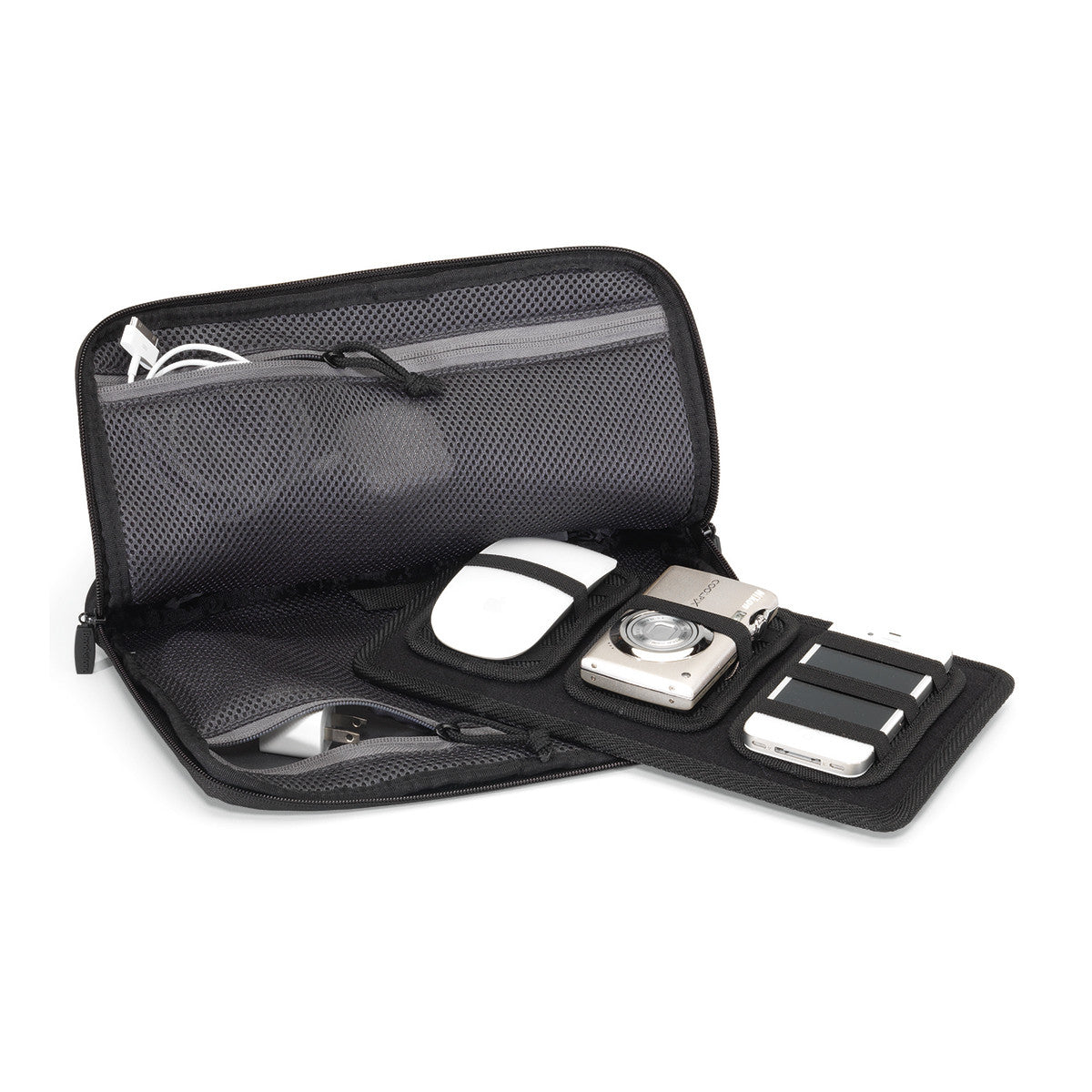 Brookstone Black Neoprene Cable Organizer