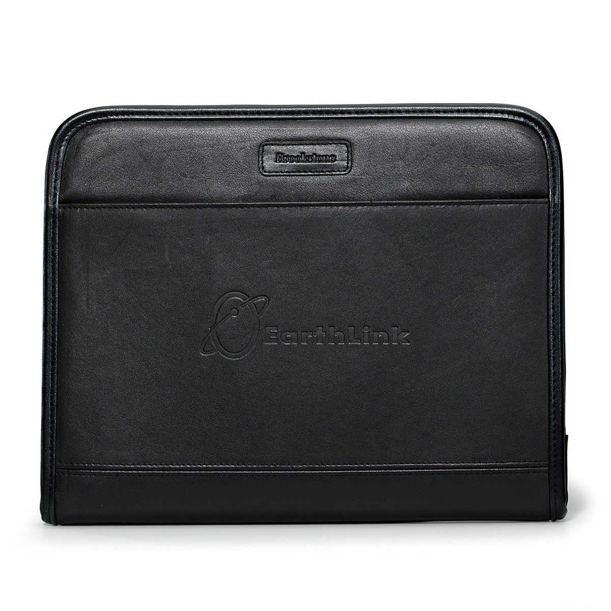 Brookstone Black Leather Tablet Stand E Padfolio