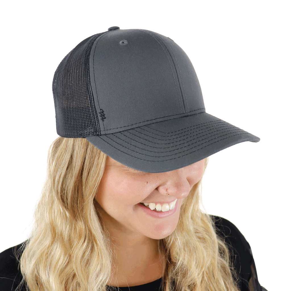 Ultra Snap Back Trucker Hat - Black/Black - Kogalla