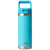 YETI Reef Blue Rambler 18 oz Water Bottle W/ Color Matching Straw Cap