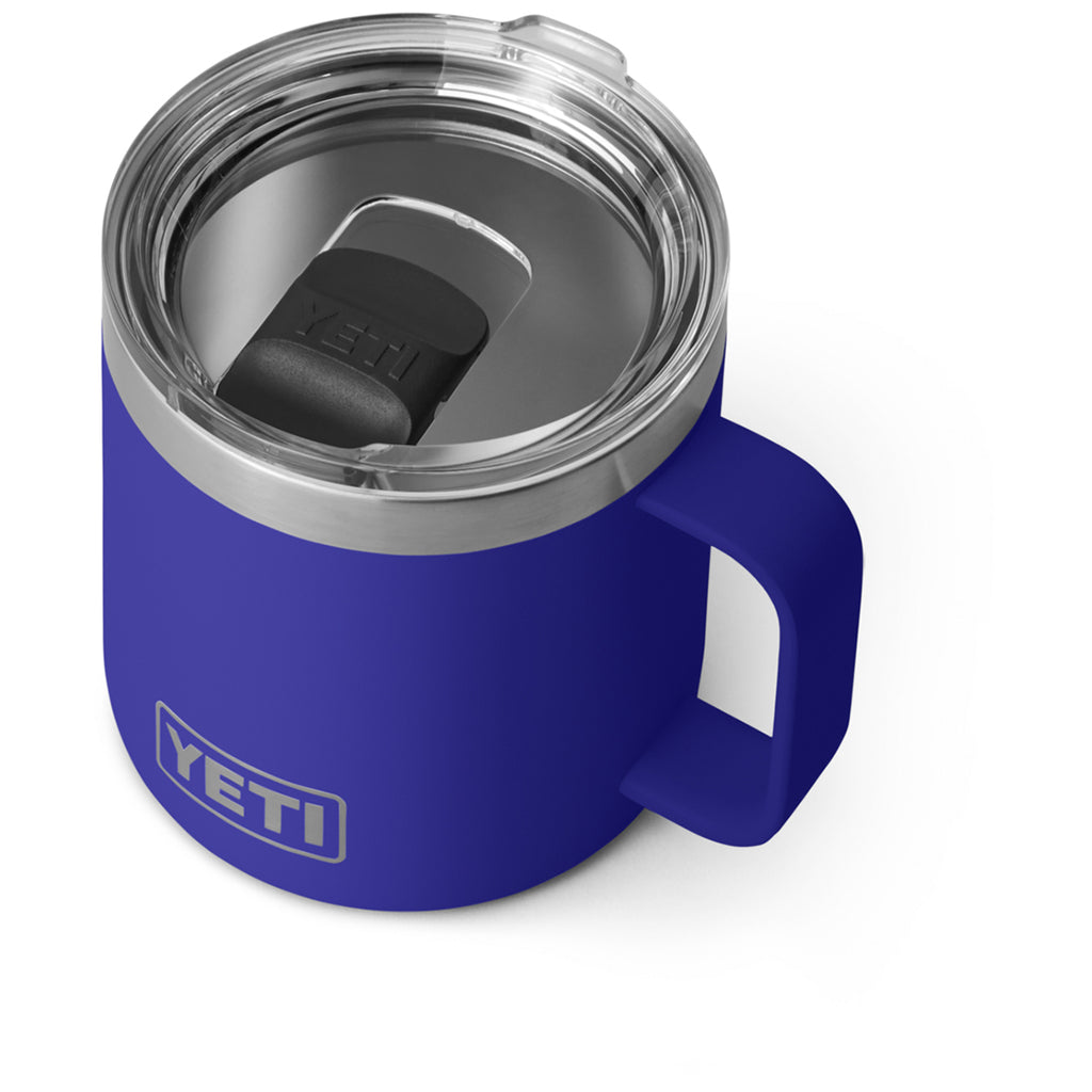 Laser-Engraved YETI Offshore Blue Rambler 14 oz Mug | Custom YETI Mugs